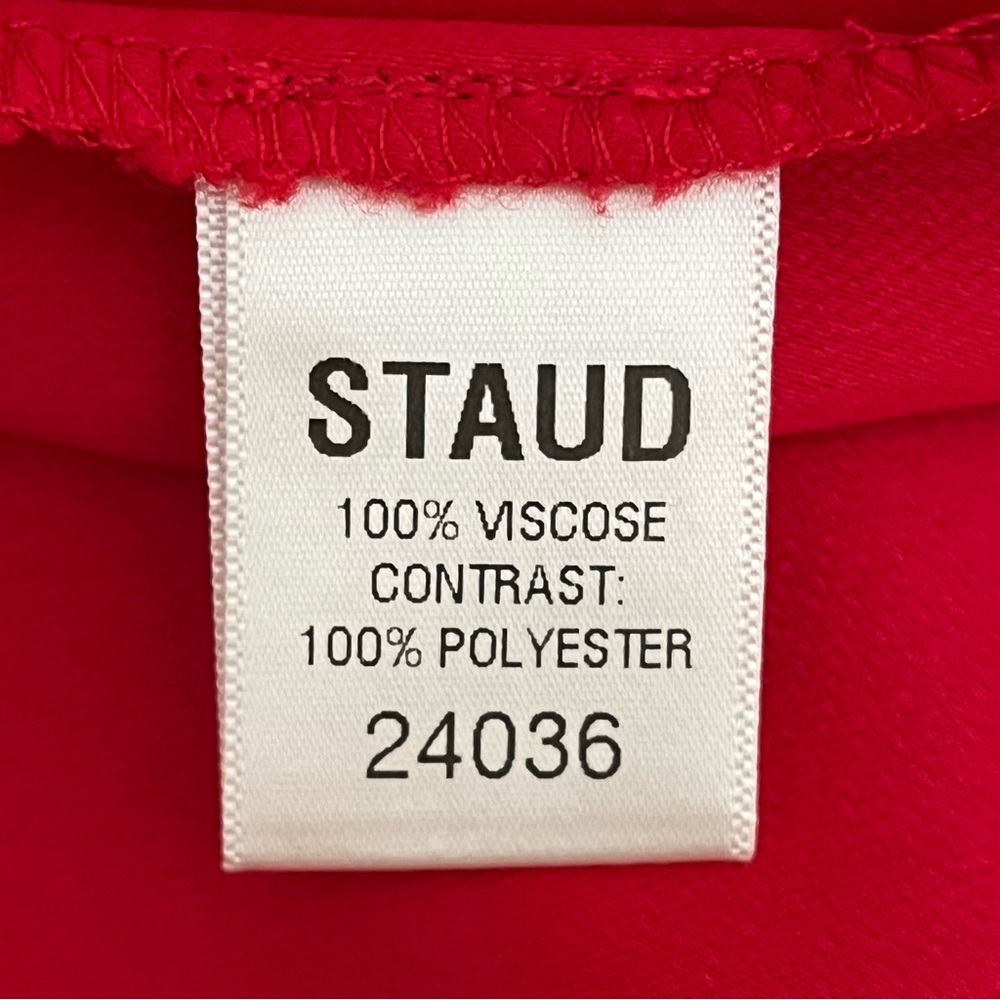 NWOT STAUD - Square Neck Jumpsuit in Red and Pink - 10 - Picture 7 of 16